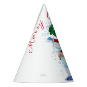 クリスマスパーティーハット雪だるまとガールダンス パーティーハット (左)