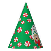 クリスマスパーティーハット「ハッピー小妖精や小人」 パーティーハット (左)