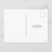 クリスマスパーティーバッファローサンタプレイド日付を保存 シーズンポストカード (裏面)