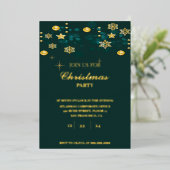 クリスマスパーティーバンドル 箔招待状 (立ち正面)