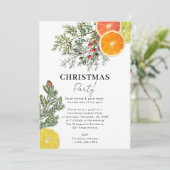 クリスマスパーティーパインズ&シトラスウィンターボタニカル 招待状 (スタンド正面)