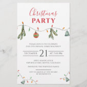 クリスマスパーティービジネスイベントホリデー招待状 便箋 (正面)