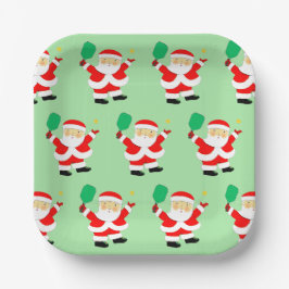 クリスマスパーティーピックルボール ペーパープレート