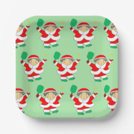 クリスマスパーティーピックルボール ペーパープレート