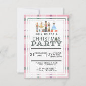 クリスマスパーティーピンクナツクラッカーバレエ 招待状 (正面)