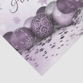 クリスマスパーティーピンクパープルオーナメント雪片 薄葉紙 (詳細)