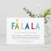 クリスマスパーティーフェスティバルはっきりしたおもしろいカラフルファララ シーズンカード (スタンド正面)