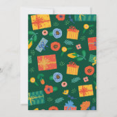 クリスマスパーティーフェスティバルギフト招待状 招待状 (裏面)