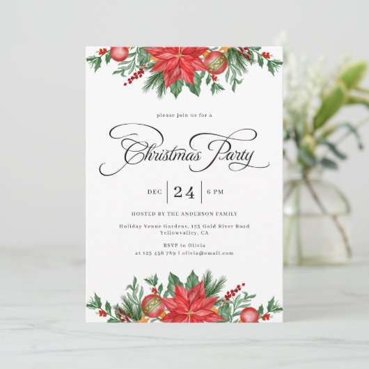 クリスマスパーティーフェスティバルグリーナリーホリデー 招待状 (スタンド正面)