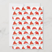 クリスマスパーティーフェスティバルサンタハット招待状 招待状 (裏面)