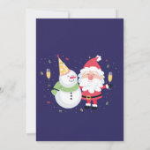 クリスマスパーティーフェスティバルサンタ招待状 招待状 (裏面)