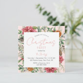 クリスマスパーティーフェスティバルスクリプトモダンフローラ 招待状 (スタンド正面)