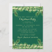 クリスマスパーティーフェスティバルホリデーグリーナリー 招待状 (正面)