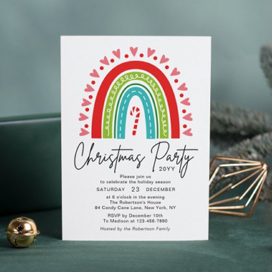 クリスマスパーティーフェスティバルレインボーキャンディーケーンハート