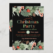 クリスマスパーティーフェスティバル招待状 招待状 (正面/裏面)