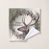 クリスマスパーティーフローラトナディアゴールデンウィンター バスタオルセット (ウォッシュタオル)