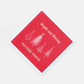 クリスマスパーティーブライト&輝くホリデーディナー スタンダードランチョンナプキン (角)