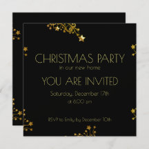 クリスマスパーティーブラック金ゴールドの装飾的なシックスター