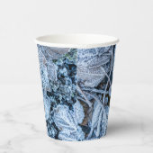 クリスマスパーティーブ葉ルーズ雪の休日の冬 紙コップ (右)