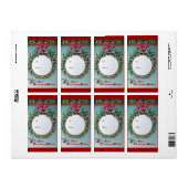 クリスマスパーティープレゼントラベル ラベル (フルシート)