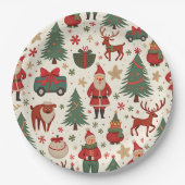 クリスマスパーティープレート ペーパープレート (正面)