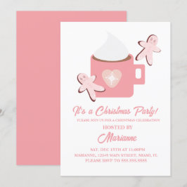 クリスマスパーティーホットチョコレートマグジンガーパン 招待状