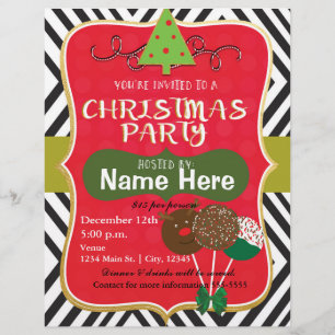 クリスマスパーティーホリデーイベントフライヤーポスター チラシ