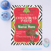 クリスマスパーティーホリデーイベントフライヤーポスター チラシ (シングル)