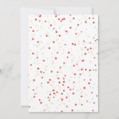 クリスマスパーティーホリデーカクテルクリスマスワーク 招待状 (裏面)