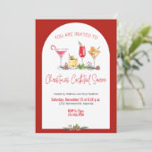 クリスマスパーティーホリデーカクテルクリスマスワーク 招待状 (スタンド正面)