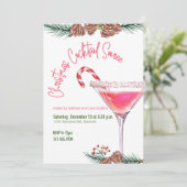 クリスマスパーティーホリデーカクテルワークパーティー 招待状 (スタンド正面)