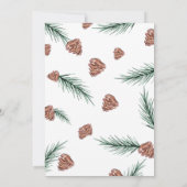 クリスマスパーティーホリデーカクテルワークパーティー 招待状 (裏面)