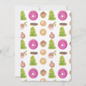 クリスマスパーティーホリデークッキーハンドウォーター色 招待状 (裏面)