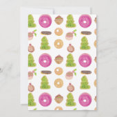 クリスマスパーティーホリデークッキーハンドウォーター色 招待状 (裏面)