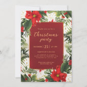クリスマスパーティーホリデーグリーナリー 招待状 (正面)
