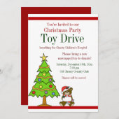 クリスマスパーティーホリデートイドライブ招待状 招待状 (正面/裏面)