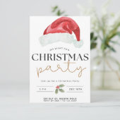 クリスマスパーティーホリデー招待状 招待状 (スタンド正面)