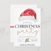 クリスマスパーティーホリデー招待状 招待状 (正面/裏面)