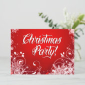 クリスマスパーティーホリデー招待状 招待状 (スタンド正面)