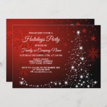 クリスマスパーティーホワイトスターズツリーレッドスノーフレーク