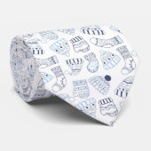 クリスマスパーティーホワイトブルー編冬衣服 ネクタイ (ロール)