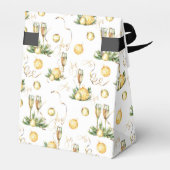 クリスマスパーティーホワイト&金ゴールドラグジュアエレガントリー フェイバーボックス (裏面サイド)