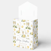 クリスマスパーティーホワイト&金ゴールドラグジュアエレガントリー フェイバーボックス (オープン)