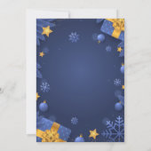 クリスマスパーティーポスターのテンプレート 招待状 (裏面)