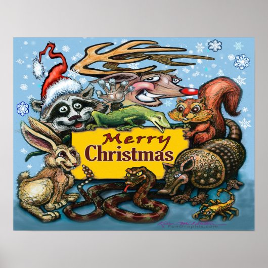 クリスマスパーティーポスター ポスター (正面)