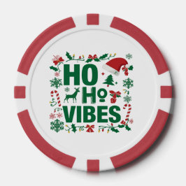 クリスマスパーティーポーカーチップ – Ho Ho Ho Vibes ポーカーチップ