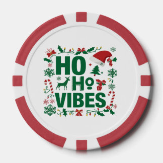 クリスマスパーティーポーカーチップ – Ho Ho Ho Vibes ポーカーチップ