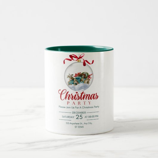 クリスマスパーティーマグ ツートーンマグカップ (中央)