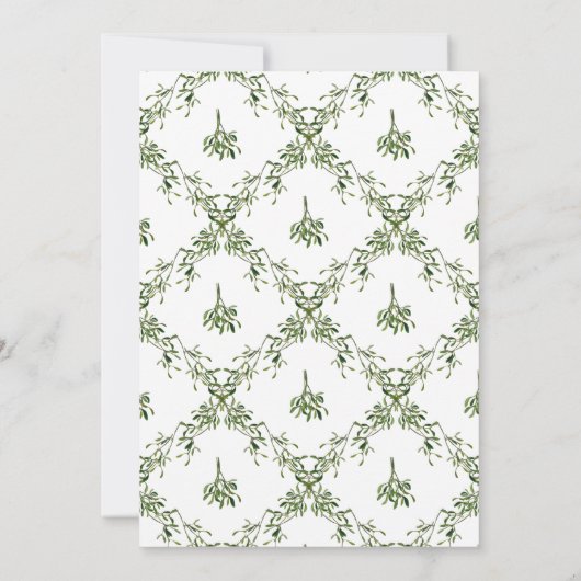 クリスマスパーティーミストレモダントーボーホリデーパーティー 招待状 (裏面)