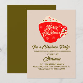 クリスマスパーティーメリークリスマスマグカップ 招待状